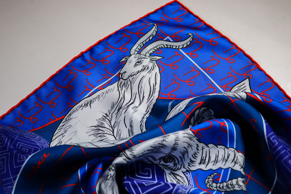 Thumbnail: Bandana de soie Roseline d'Oreye