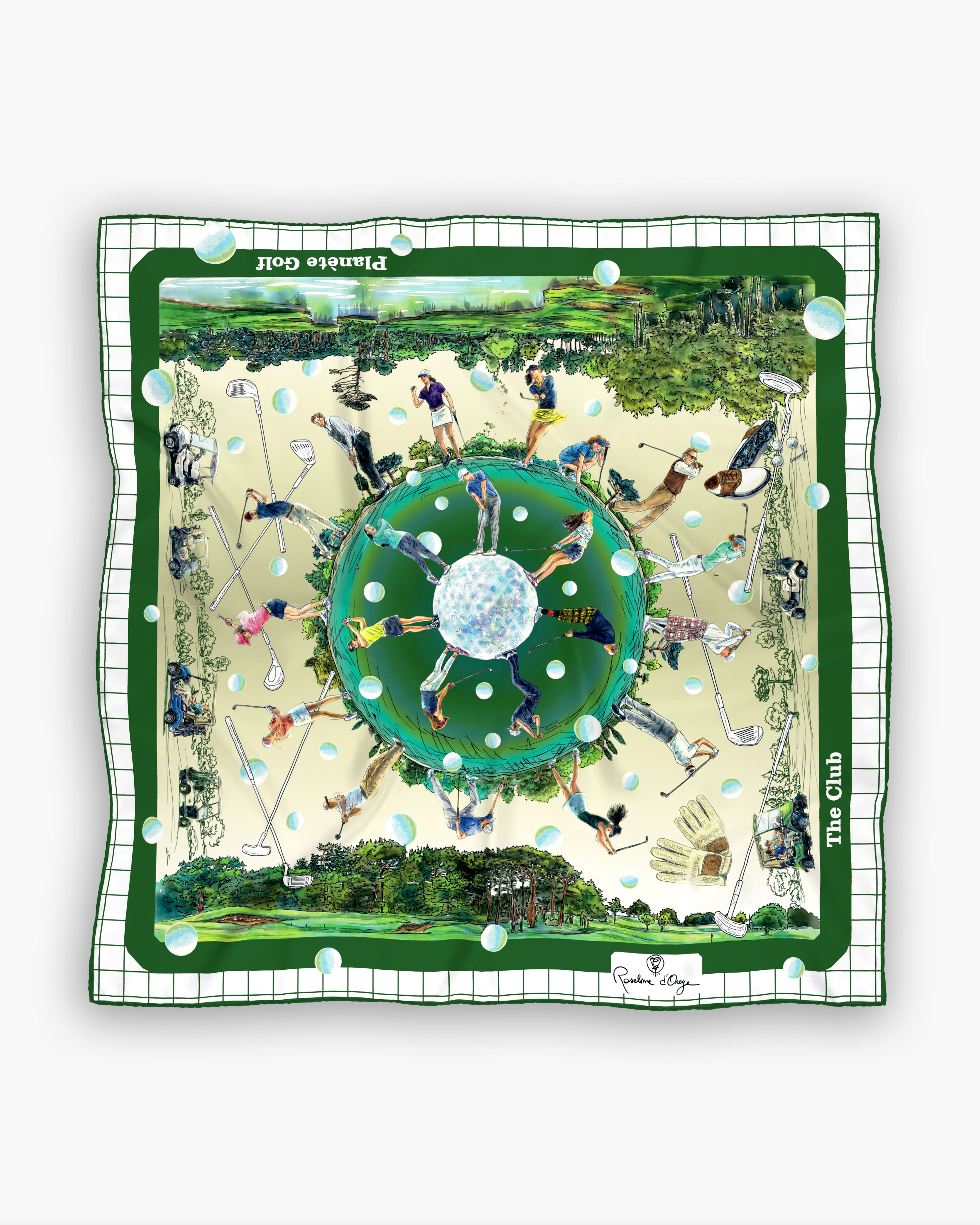 Foulard de soie Roseline d'Oreye