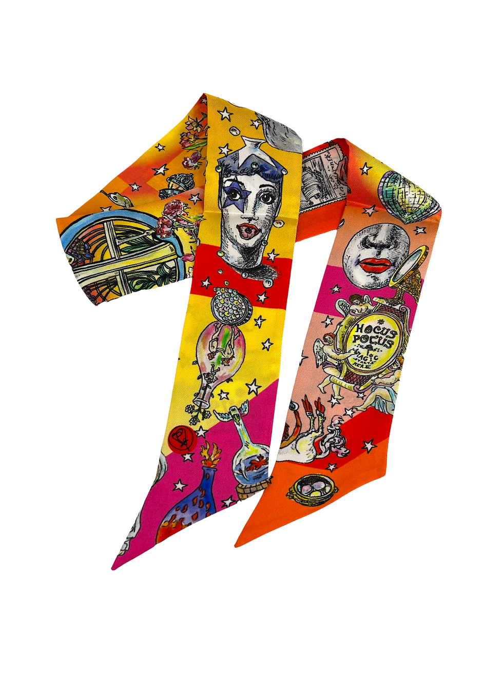 Carré de soie Roseline d'Oreye