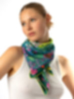 Foulard de soie Roseline d'Oreye