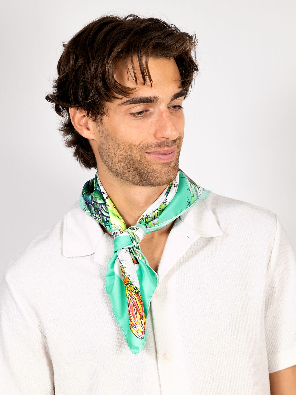 Bandana de soie Roseline d'Oreye