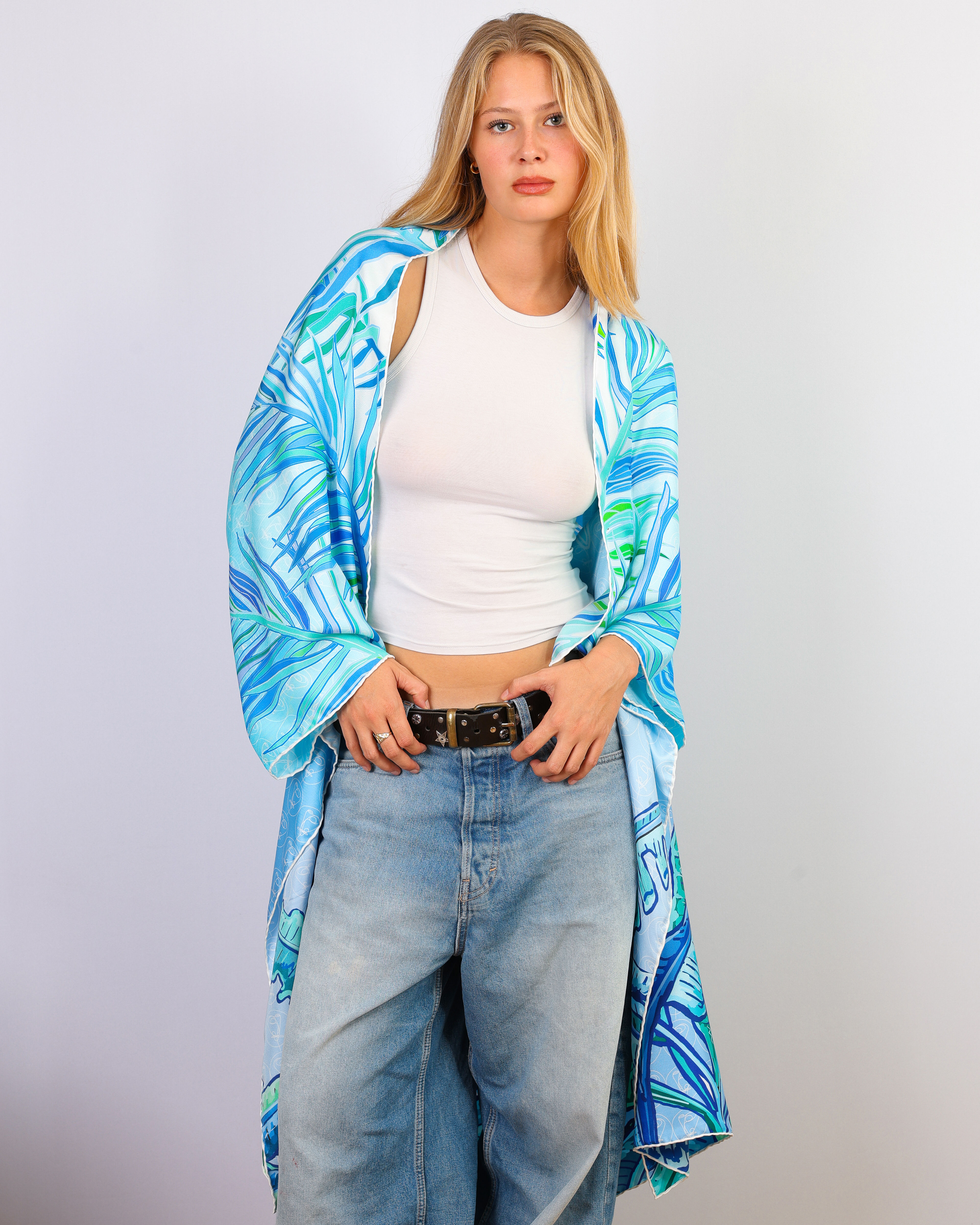 Kimono de soie Roseline d'Oreye