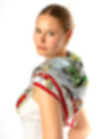 Foulard de soie Roseline d'Oreye
