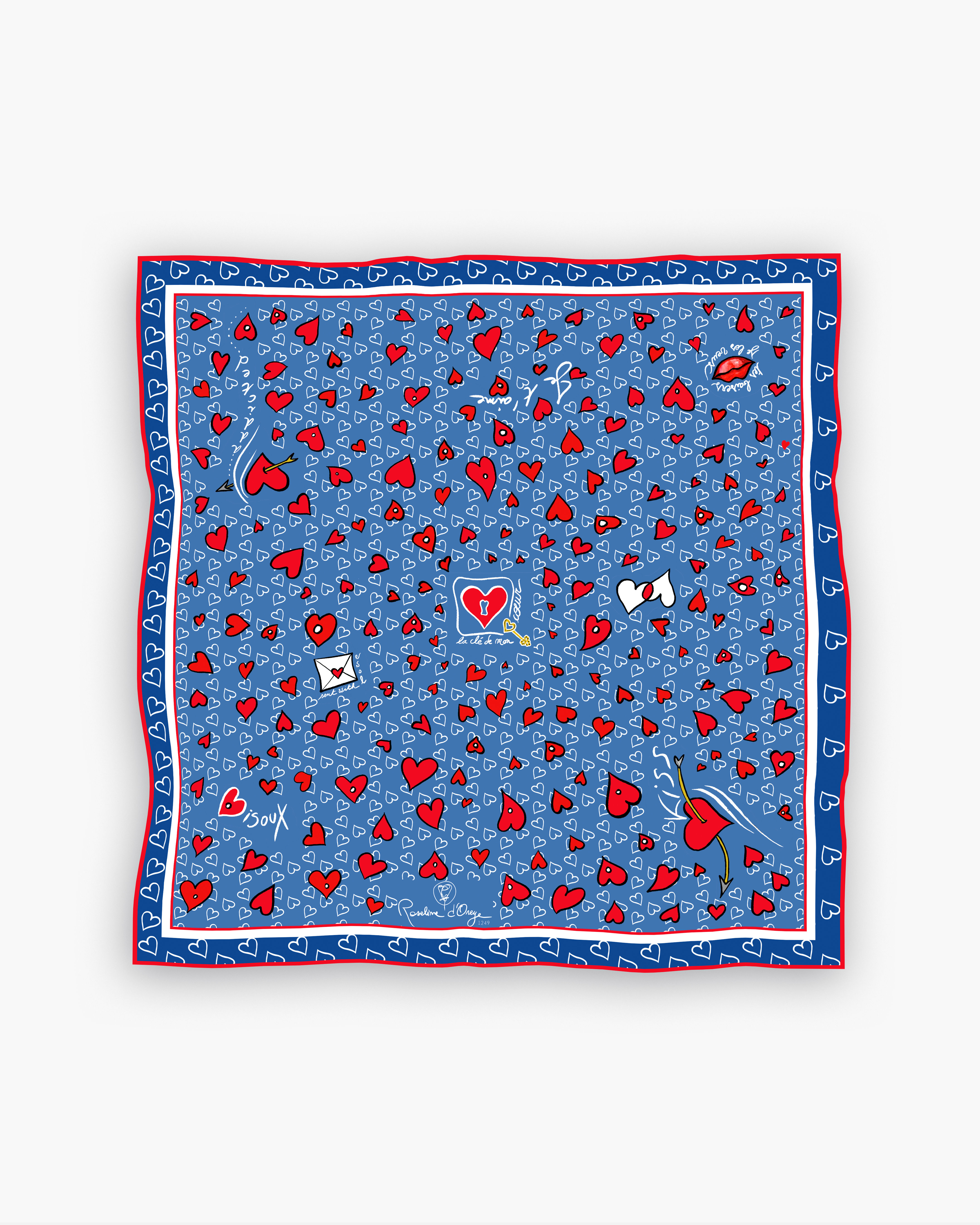 Bandana de soie Roseline d'Oreye