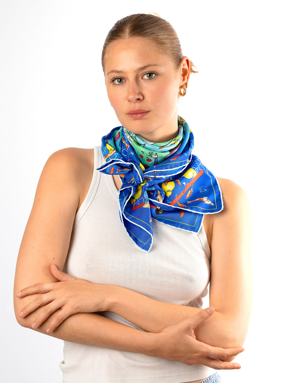 Foulard de soie Roseline d'Oreye