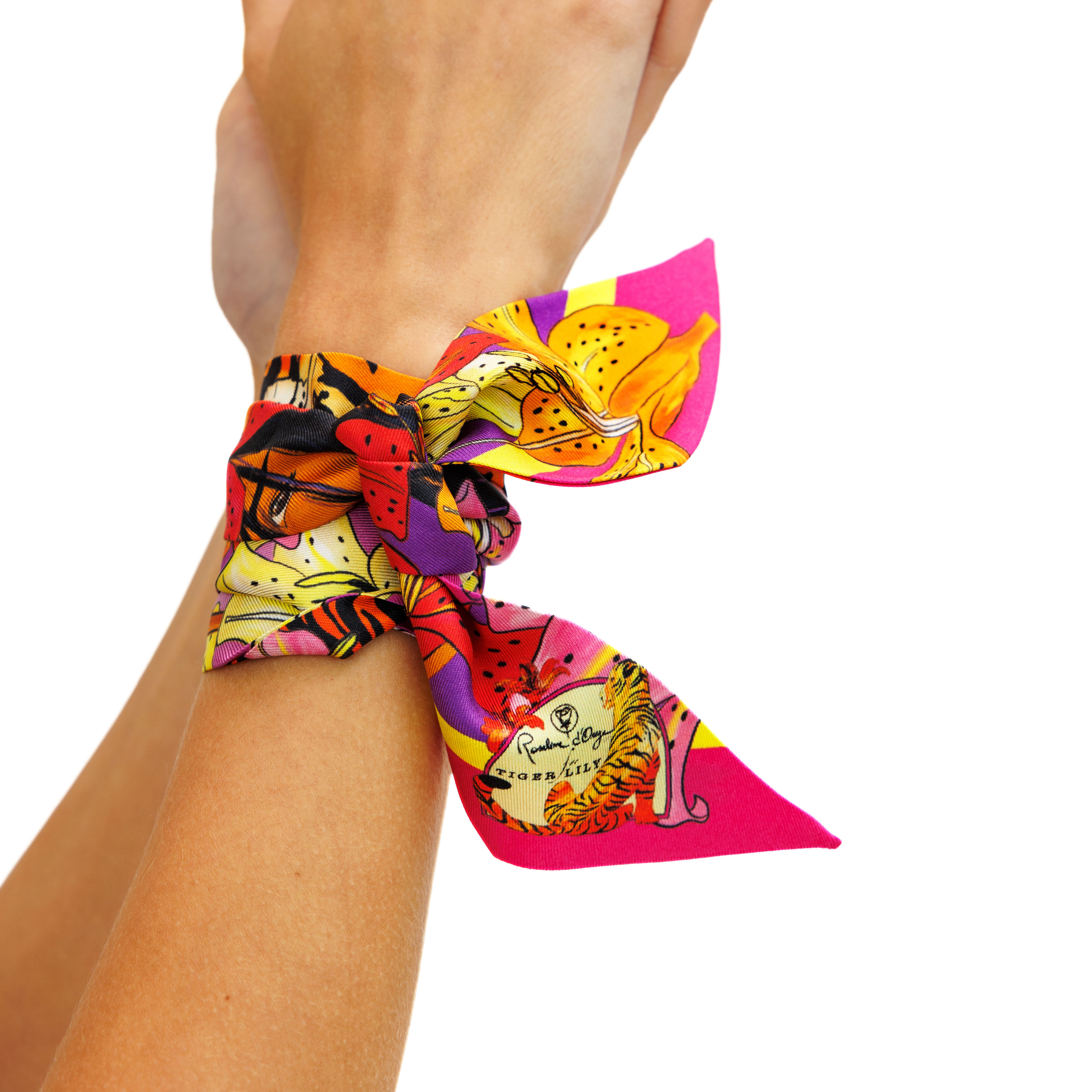 Carré de soie Roseline d'Oreye