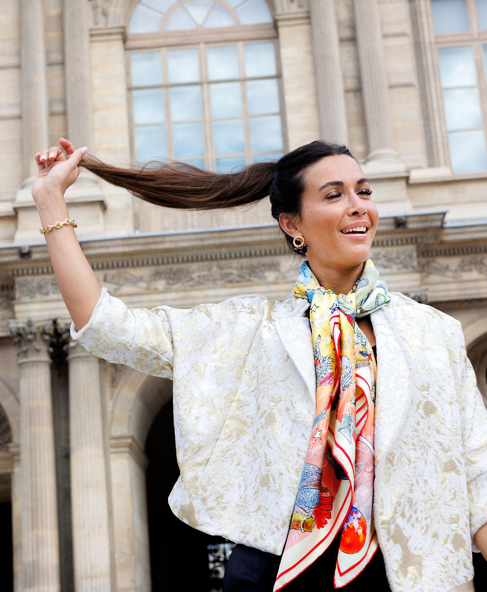 Thumbnail: Foulard de soie Roseline d'Oreye