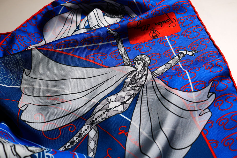 Thumbnail: Bandana de soie Roseline d'Oreye