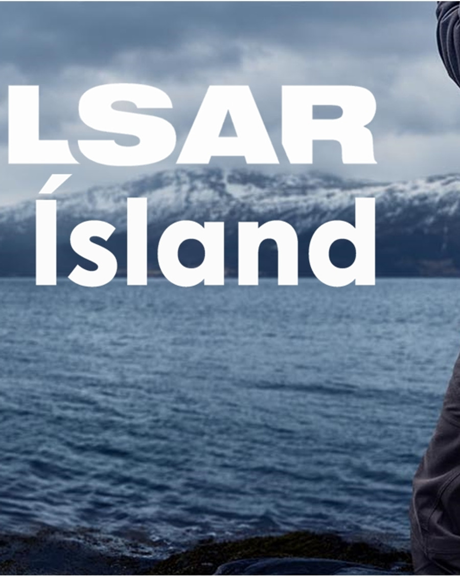 Maður með Pulsar búnað í náttúrunni