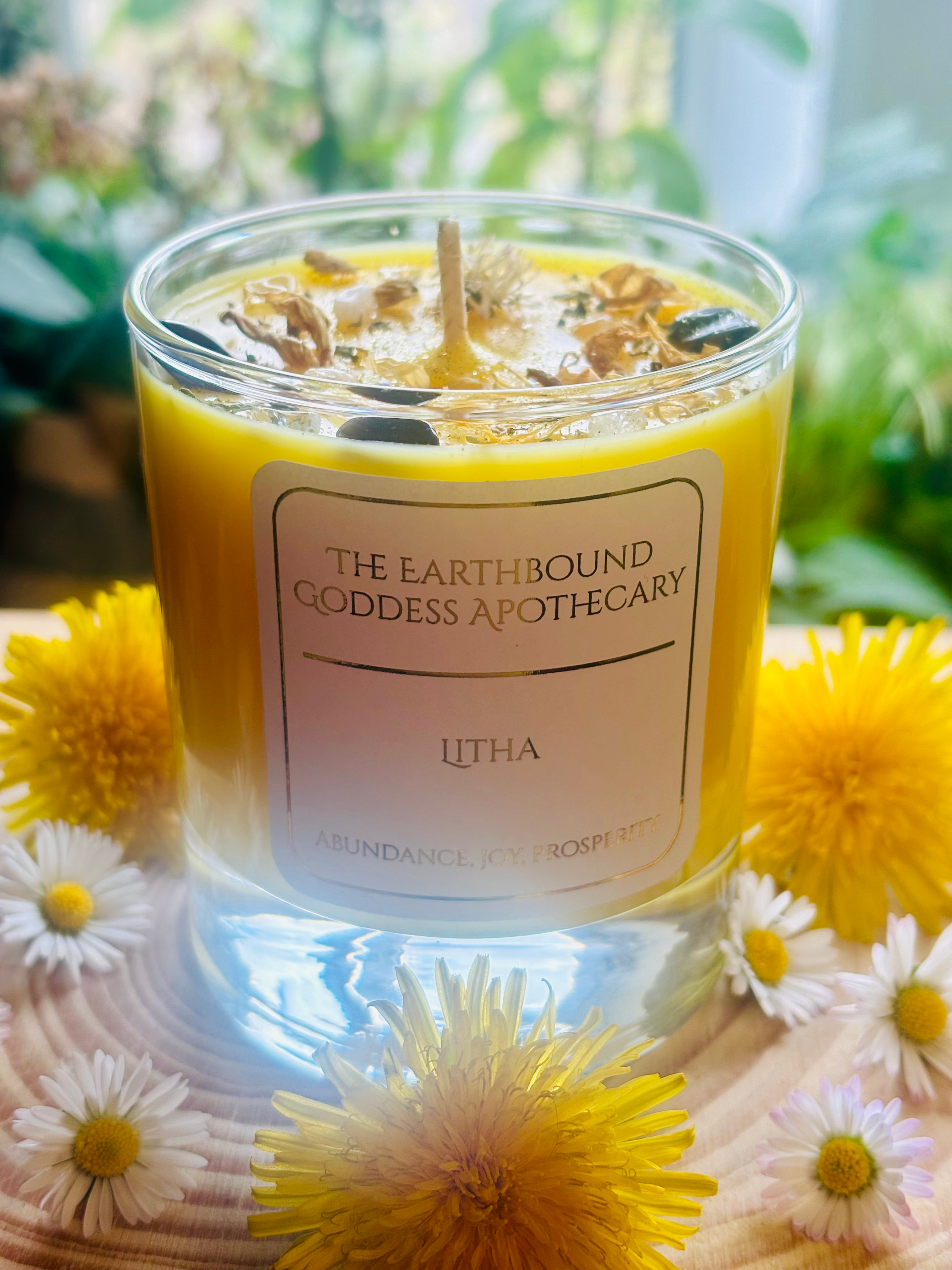 Litha ritual candle - abundance, joy, prosperity