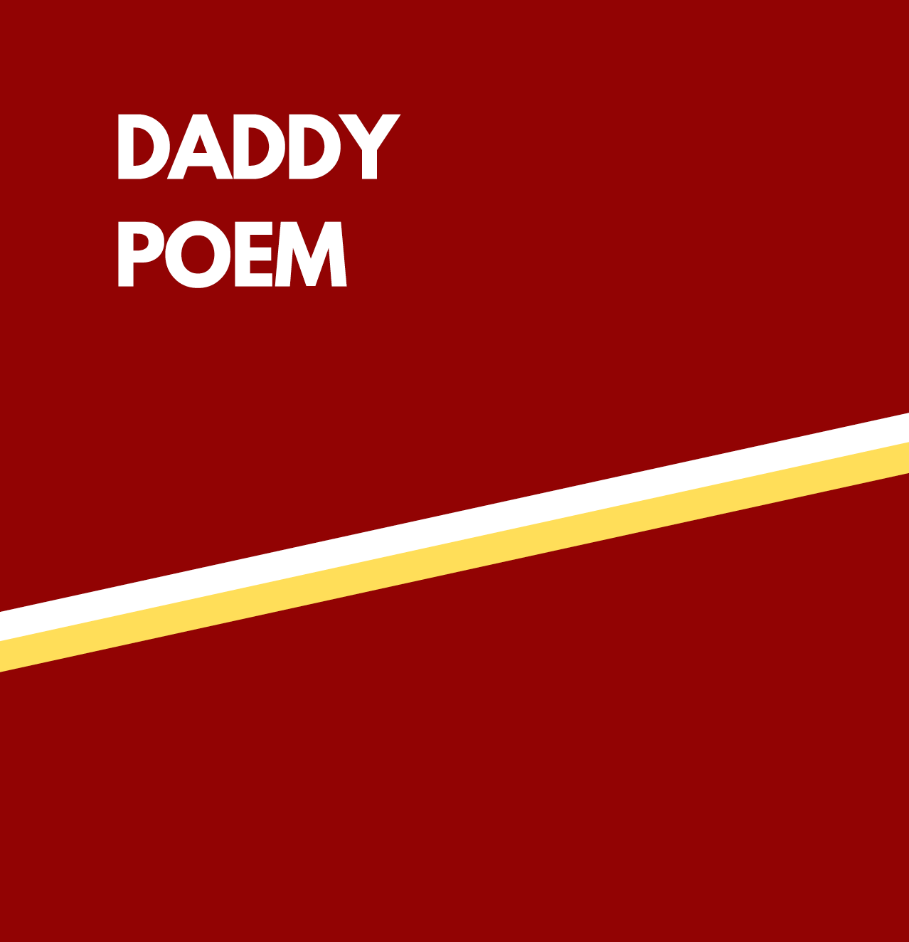 Daddy Poem, Helen Charman