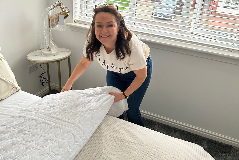 Maggie, lead home stager at work in Falkirk