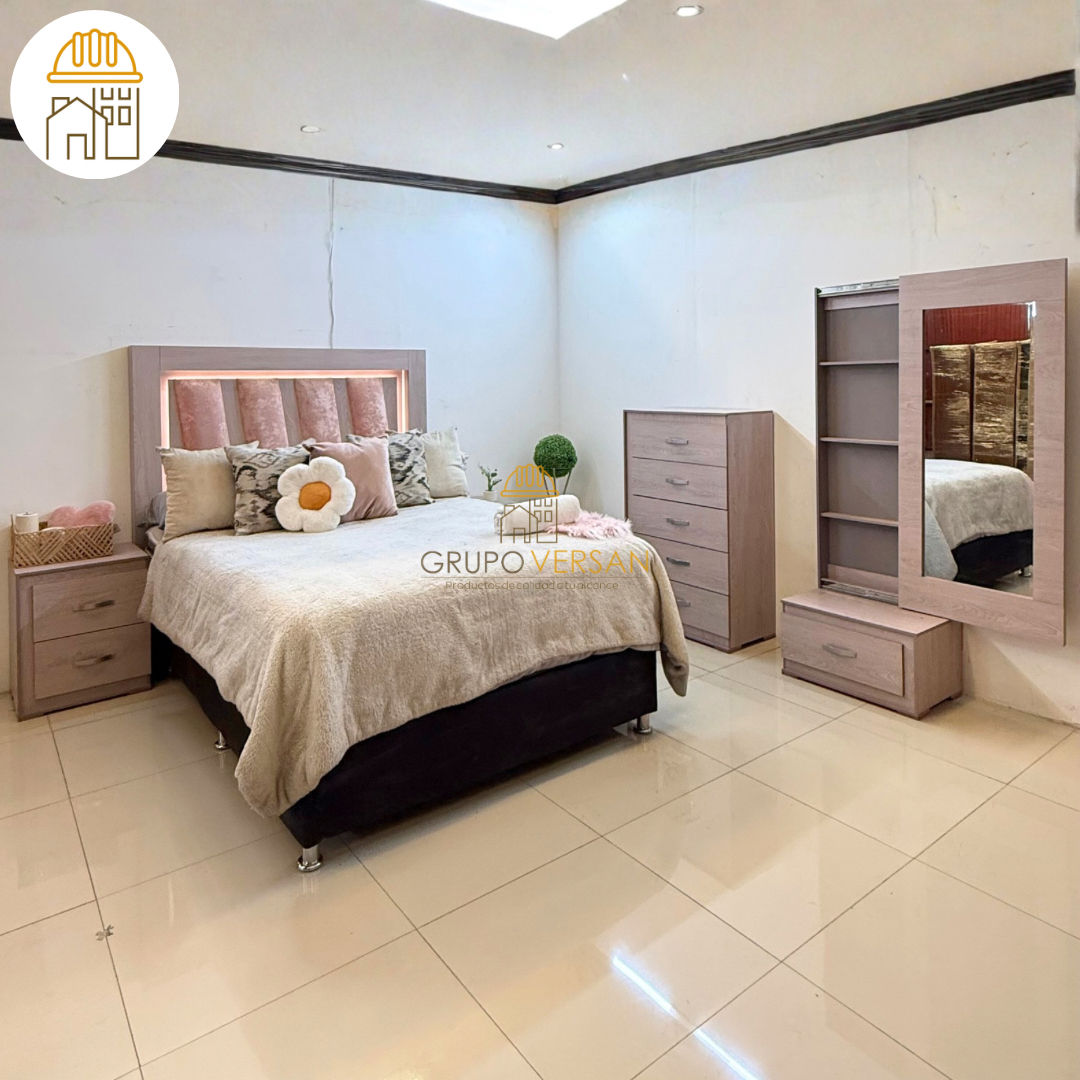 Recámara Laos rosa led