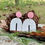 Thumbnail: White with a pop of Pink Boho Sheik Clay Rainbow Earrings