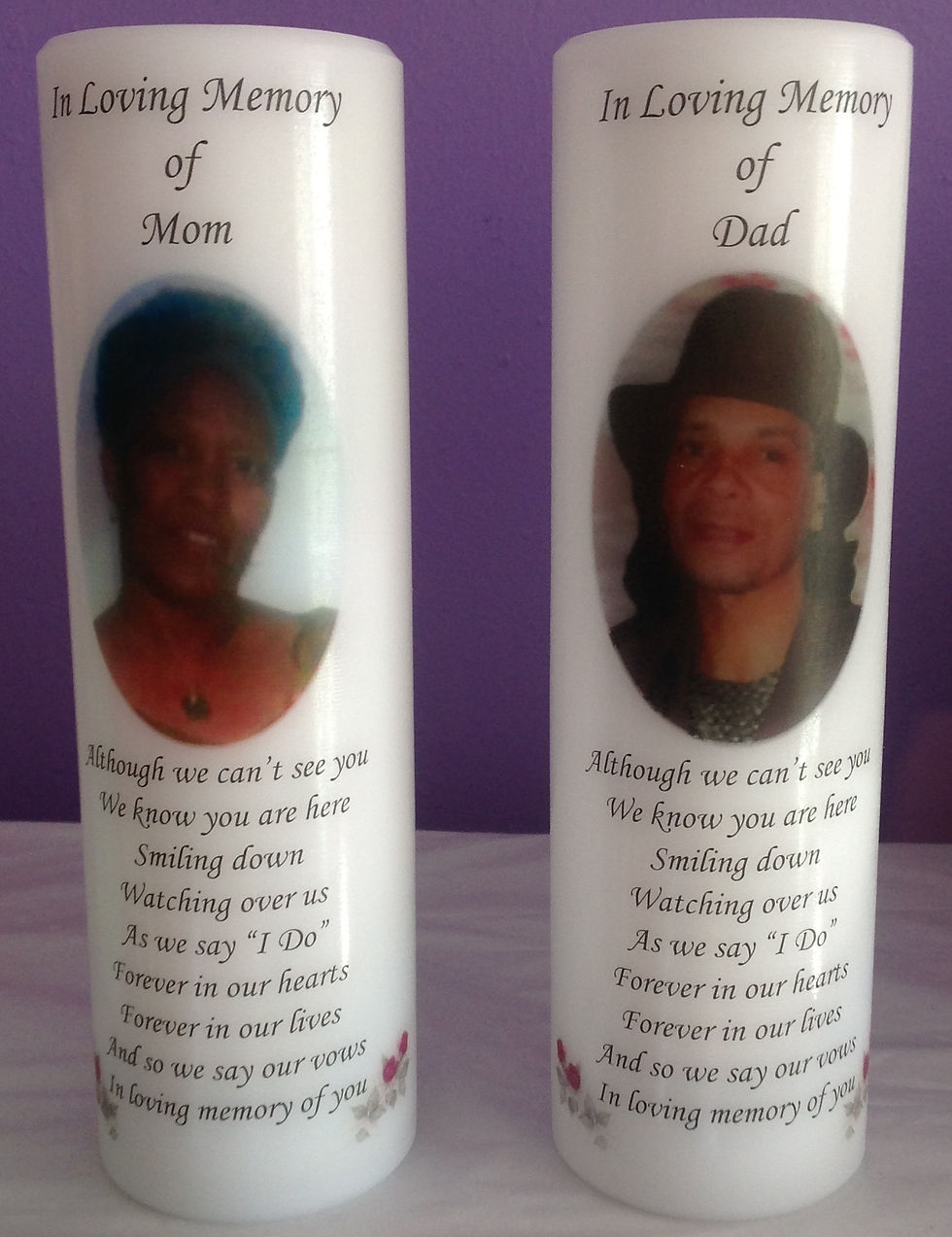 Thumbnail: 3x10 Personalized Photo Wedding Memorial C