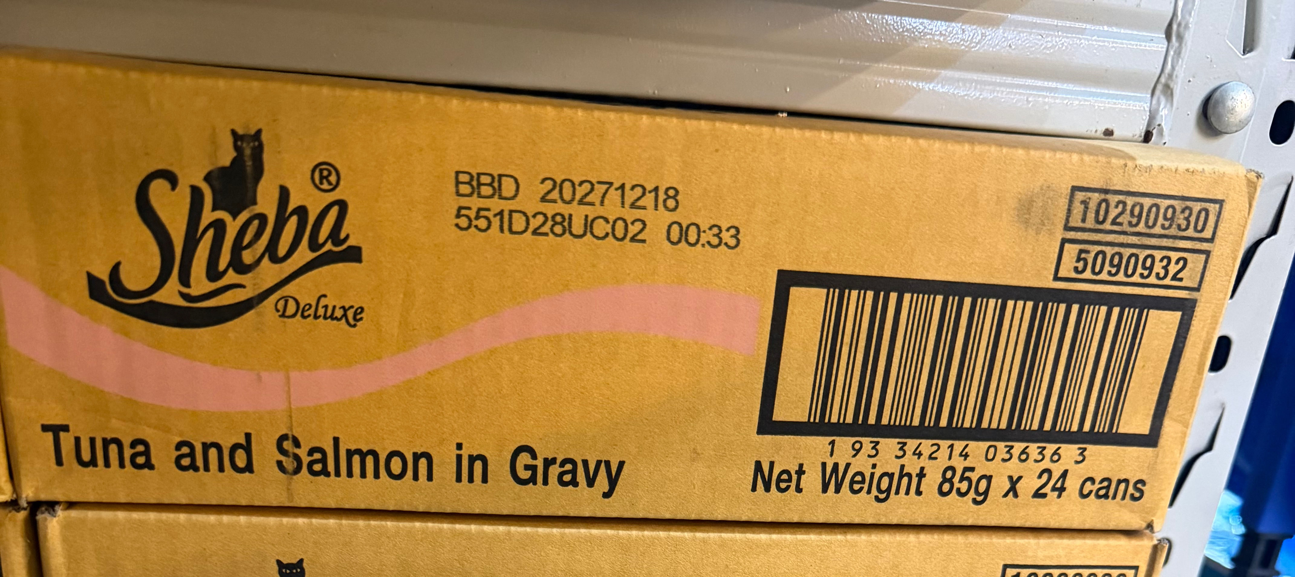 SHEBA Tuna And Salmon In Gravy 85gX24 Can
