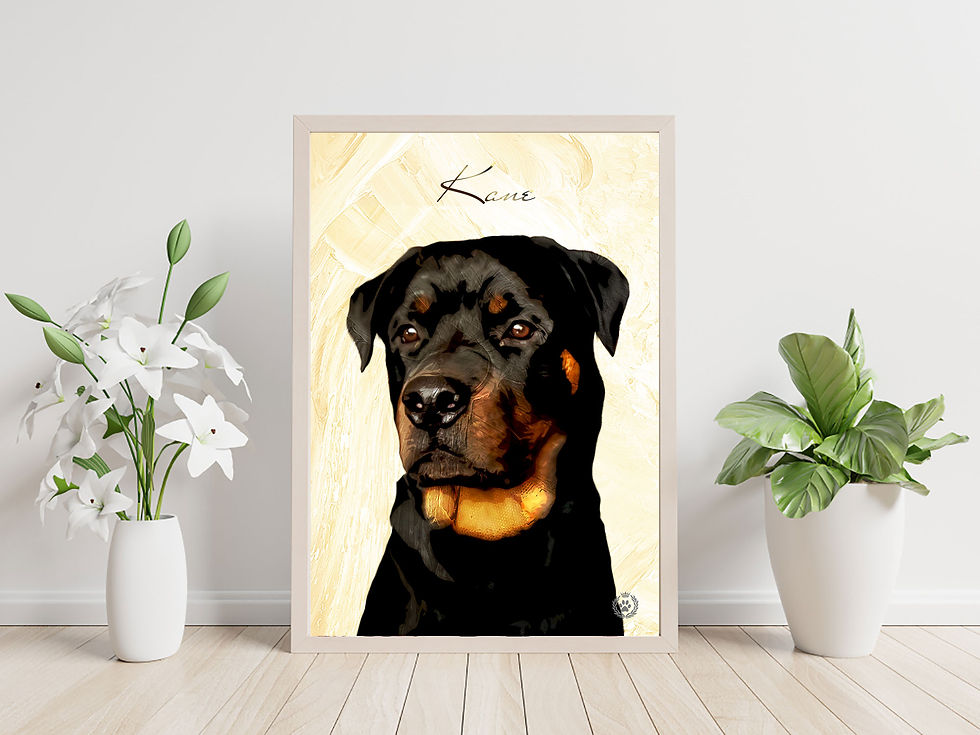 Thumbnail: Rottweiler portrait display