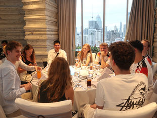 Welcome dinner for incoming exchange students for Fall semester 2024