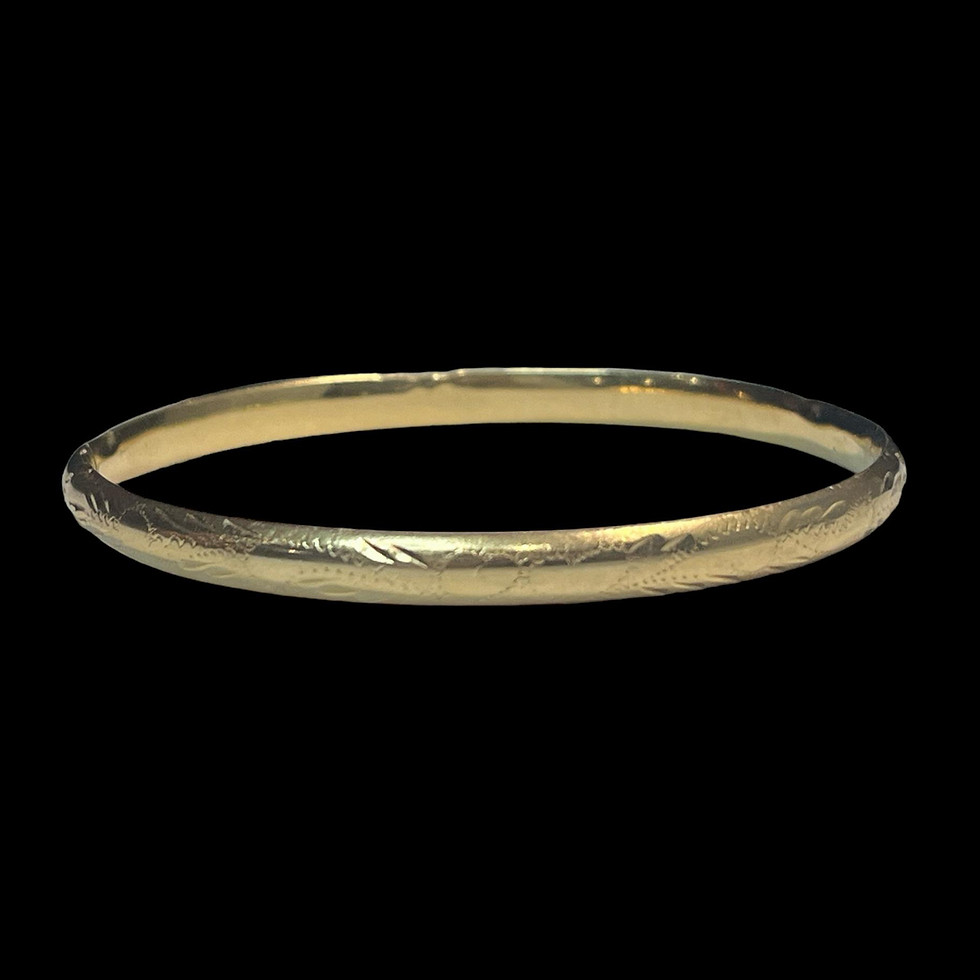 Vintage 14K Gold Bangle | Aufinite
