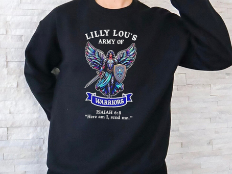 Official Lilly Lou’s Army Of Warriors Here Am I Send Me Shirt