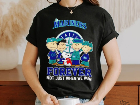 The Peanuts Seattle Mariners forever not just when we win 2024 shirt