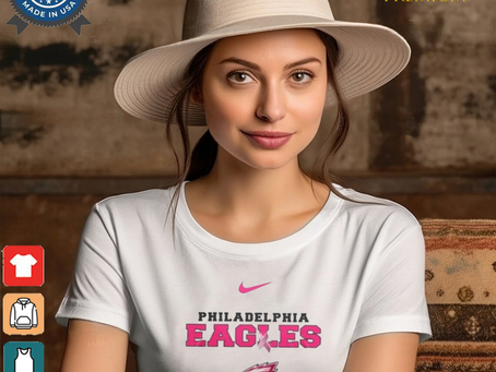 Nike Philadelphia Eagles Football Pink Out Tackle Breast Cancer Shirt