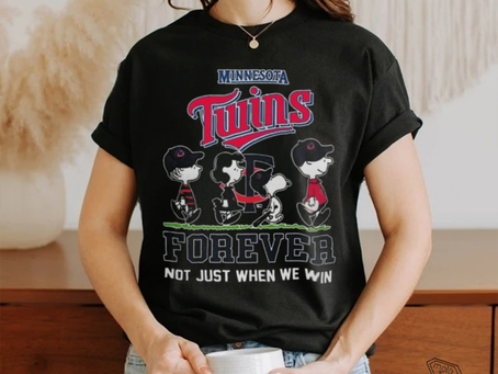 Peanuts Characters X Minnesota Twins Forever Not Just When We Win 2024 T shirt