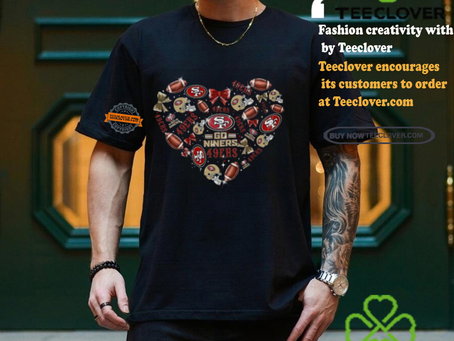 San Francisco 49ers Go Niners Football Lover Heart T Shirt
