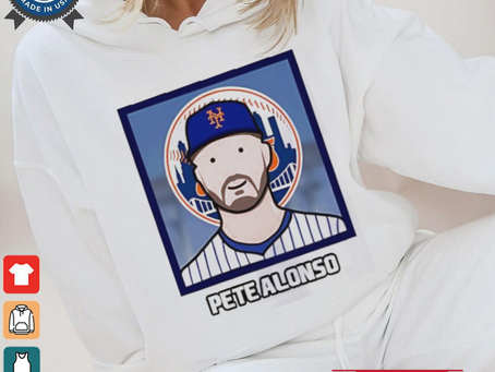 New York Mets Pete Alonso cartoon card photo shirt