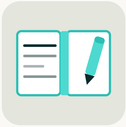 Notebook and pen