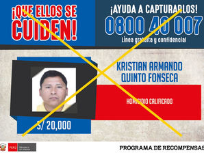 Prófugo incluido en lista de recompensas se entregó a las autoridades