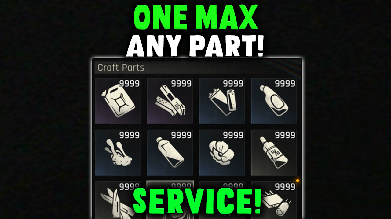 One MAX Crafting Point Service!