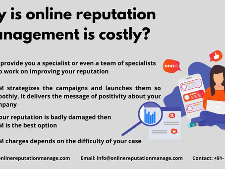 personal reputation management - Why is Online Reputation Management so Costly?