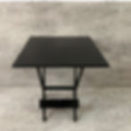 D024 - Mesa Prata 70x70cm Preto