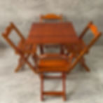 D019 - Conjunto c/4 Cadeiras Prata Mel