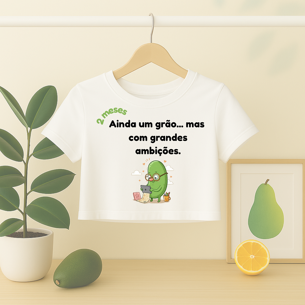 Miniatura: Coleção: Cresce que eu me apaixono – O Mundo Mãe | Camisetas para Gestantes