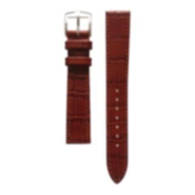 Croco Grain Leather Watch Strap | TAN - [CLEARANCE] [6790504]