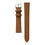 Thumbnail: Flat Stitched Grain Leather Watch Strap | LIGHT BROWN [412]