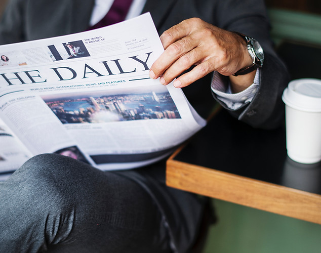 Reading a Newspaper