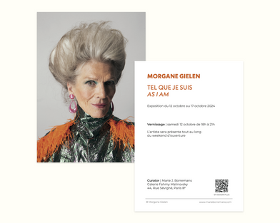 postkaart voor Marie J. Borremans, ontworpen door Kim Timmermans