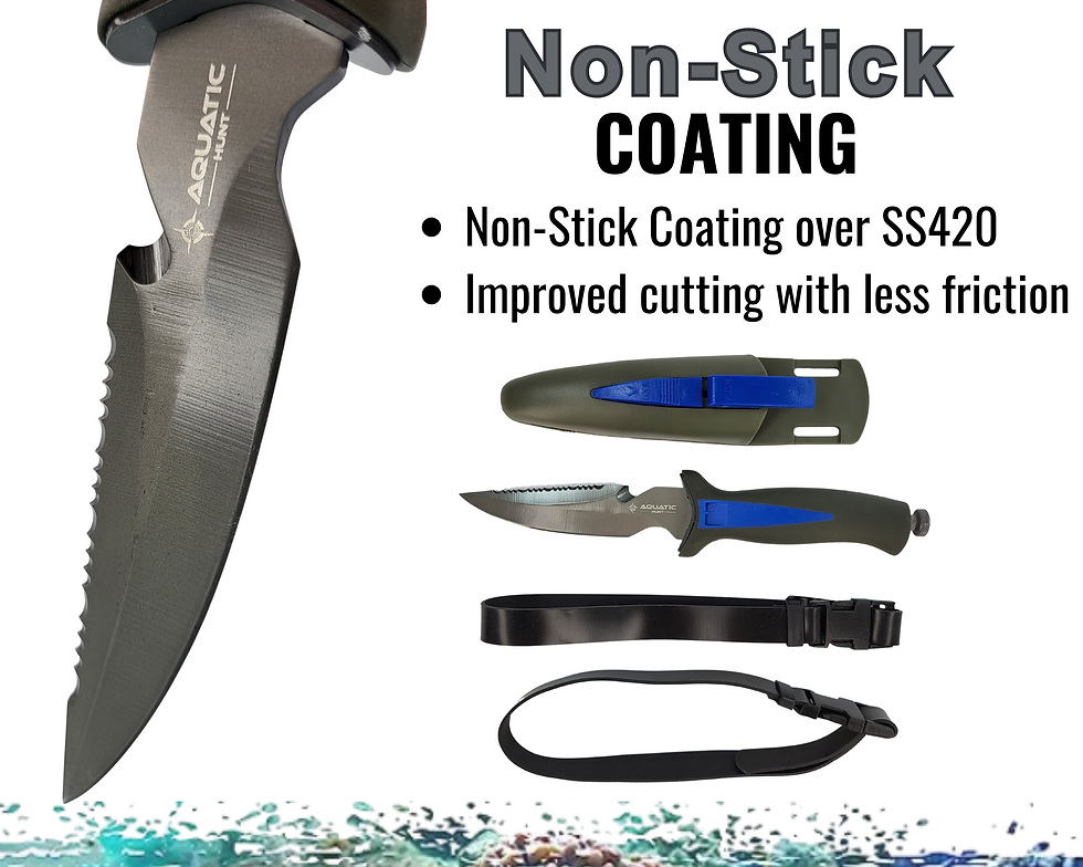 Thumbnail: Wholesale - 9" Dive Knife (230mm) Stainless Steel with Sheath - Case Pack 3