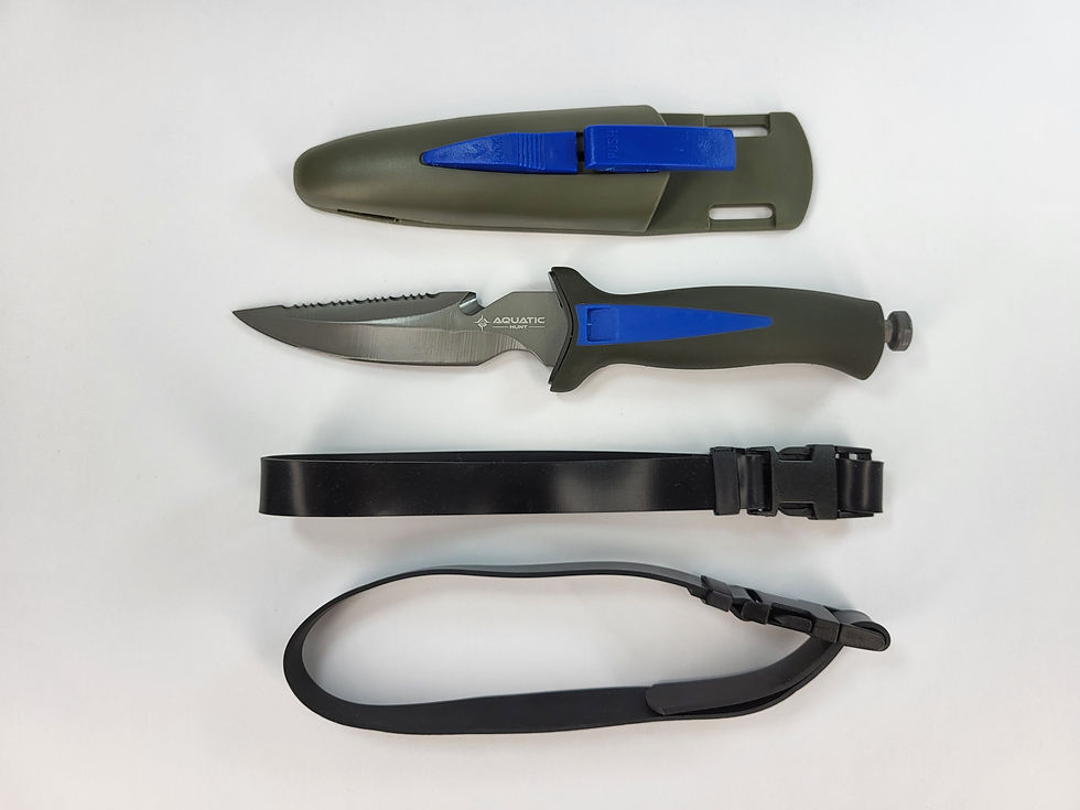 Thumbnail: Wholesale - 9" Dive Knife (230mm) Stainless Steel with Sheath - Case Pack 3