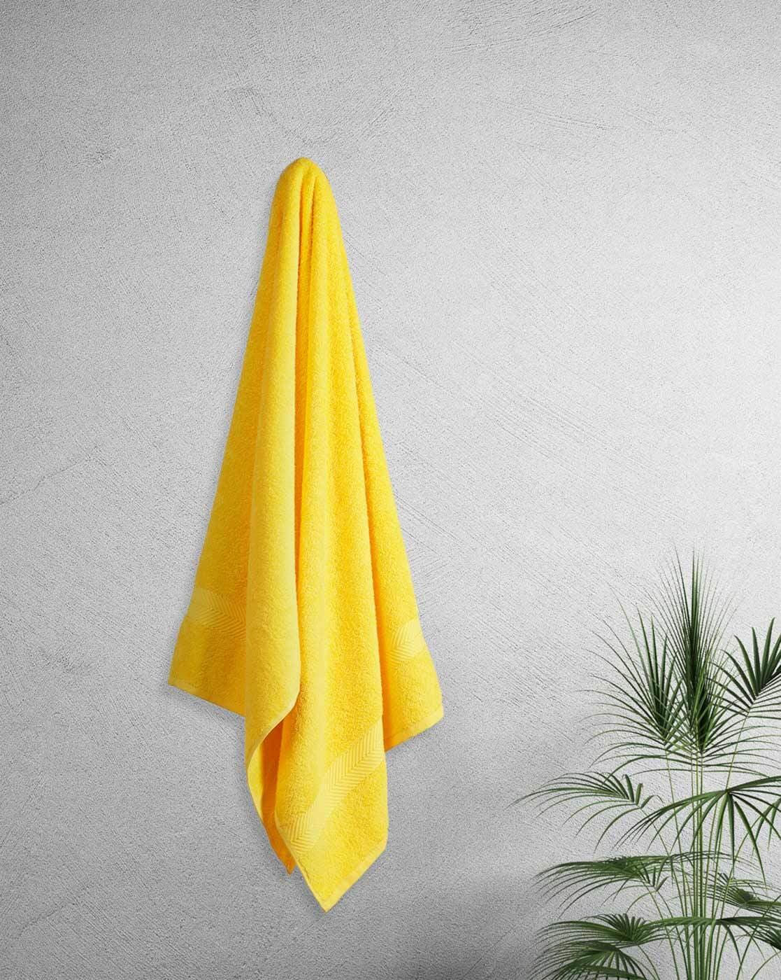 Crystal Bath Towel Yellow