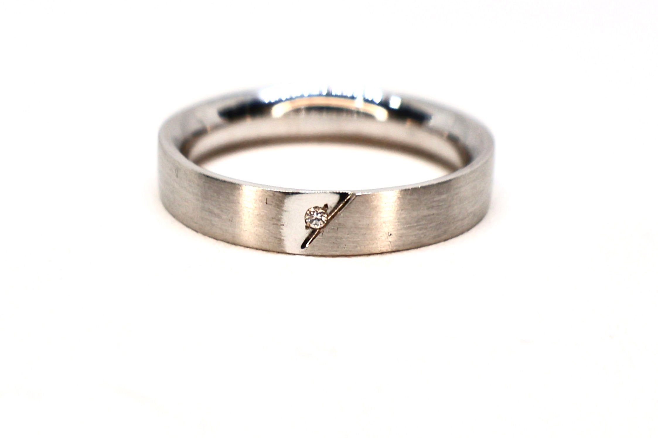 Aliança Ouro Branco 19,2ct