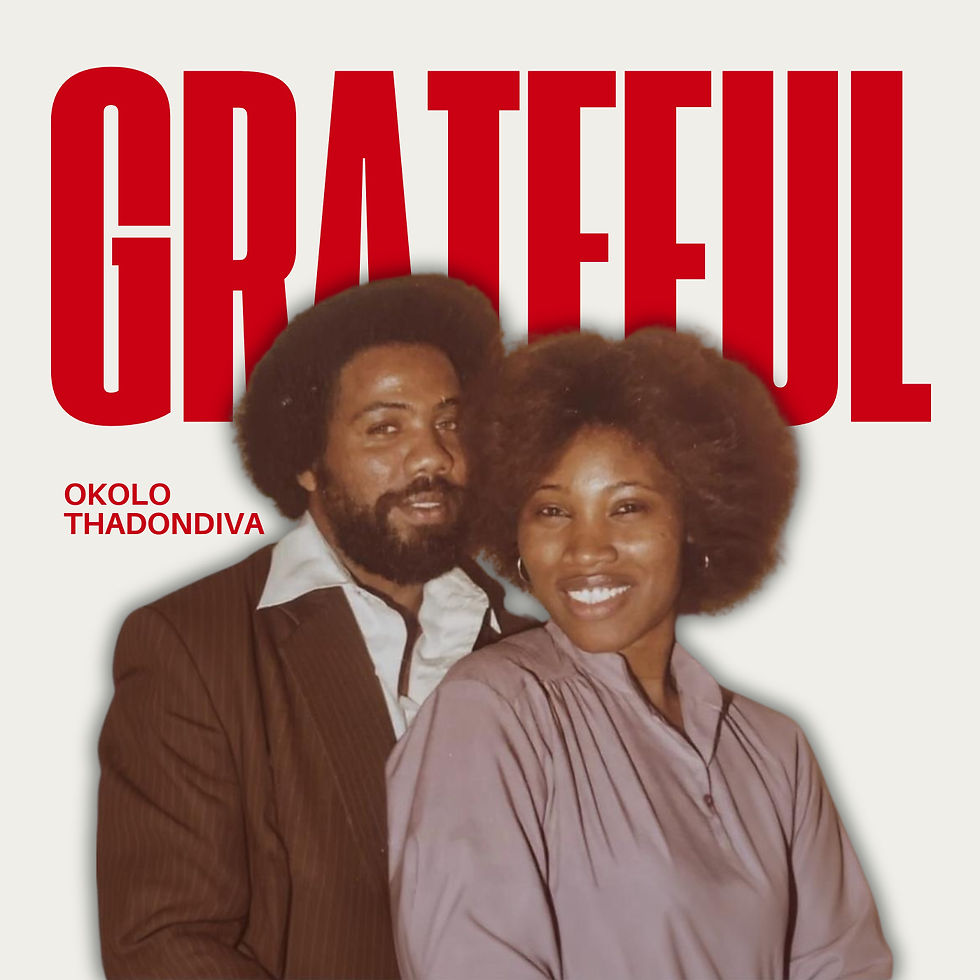 Picture of my single cover for Grateful. These are my parents, Mady and Sarah. I'm so Grateful.