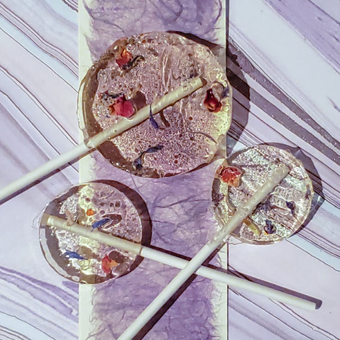 Elderflower Liqueur Lollipops