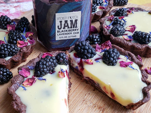Dual Chocolate Blackberry Tarts