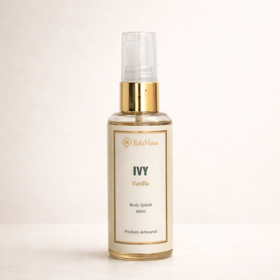 Body splash Ivy Mini Bella Maria fragrância feminina com baunilha cremosa doce e elegante