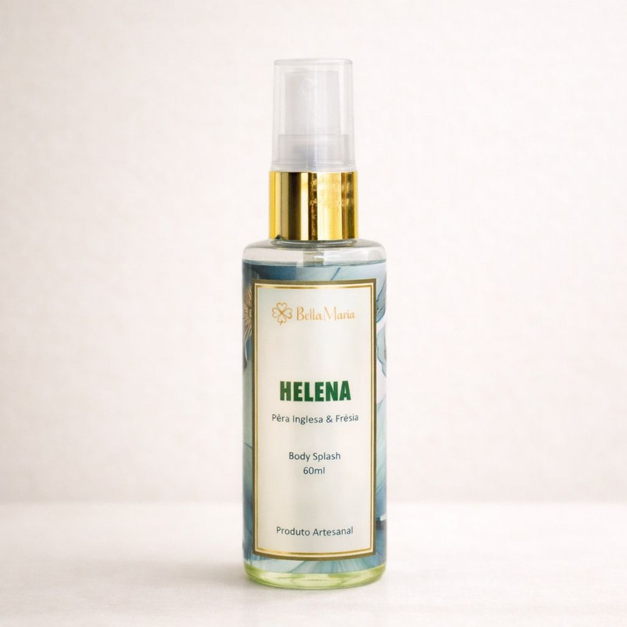 Body splash Helena Mini Bella Maria fragrância floral frutada com pêra suculenta e frésia delicada