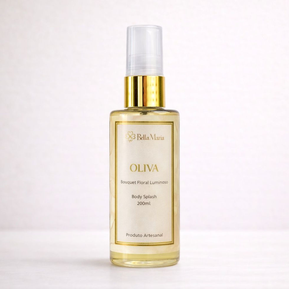 Body splash Olivia Mini Bella Maria com fragrância floral feminina e notas de baunilha e sândalo